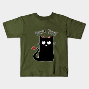 Purr Evil Cat Women's T-Shirt Kids T-Shirt